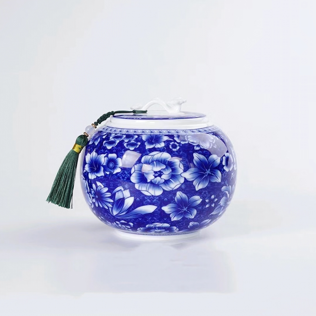 【汀和大福】復古青花瓷茶葉罐陶瓷密封罐