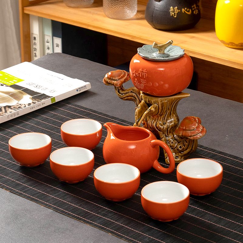 【汀和大福】時來運轉/柿事如意靈芝自動茶具
